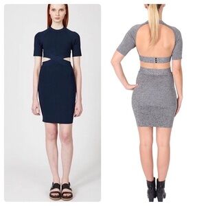 T by Alexander Wang
Criss-Cross Short-Sleeve Bodycon Dress Midnight (SD2)